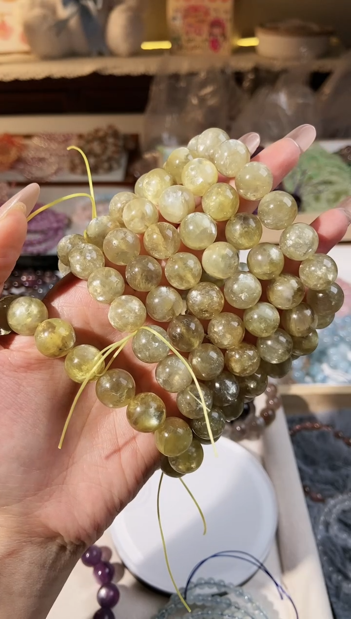 【闪购商品】水晶手串未镶嵌金祖母卡13