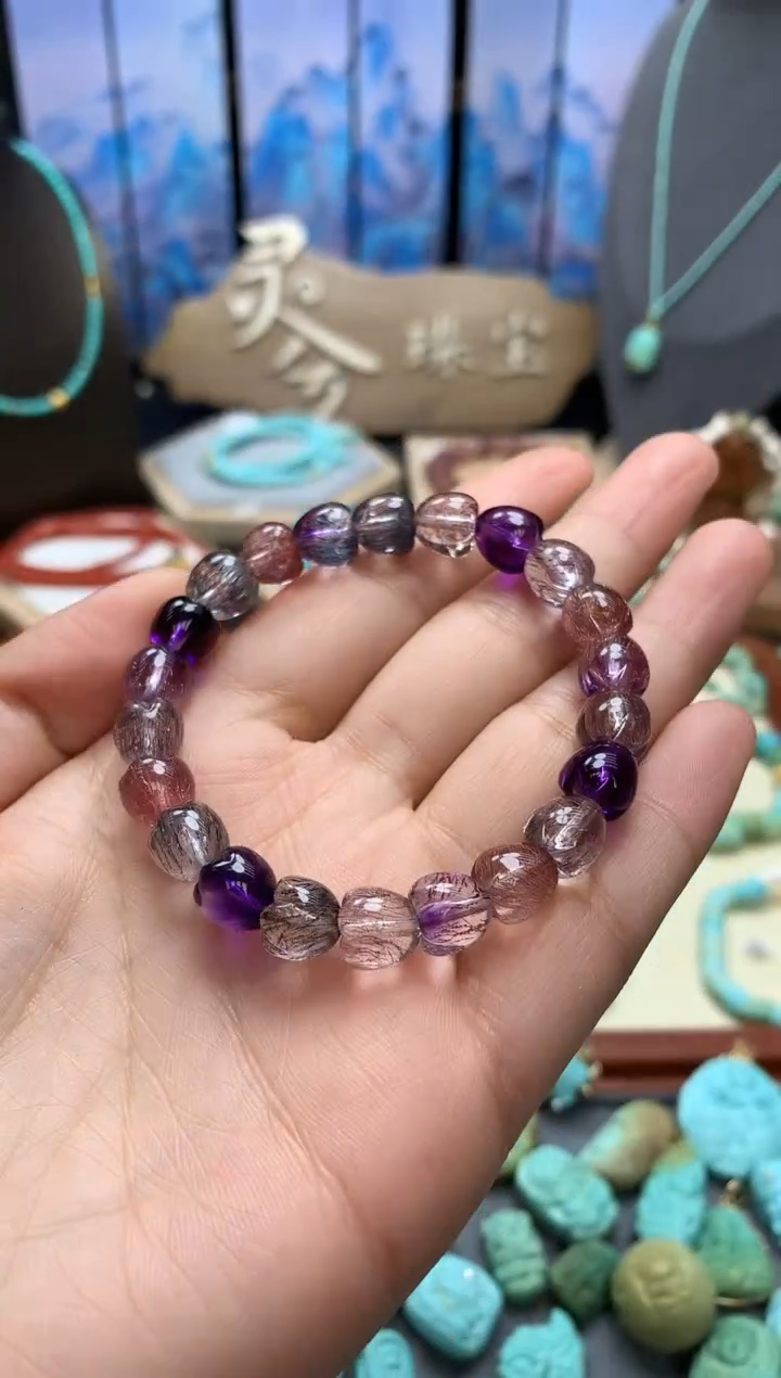 【闪购商品】水晶手链未镶嵌精品超七单圈手链