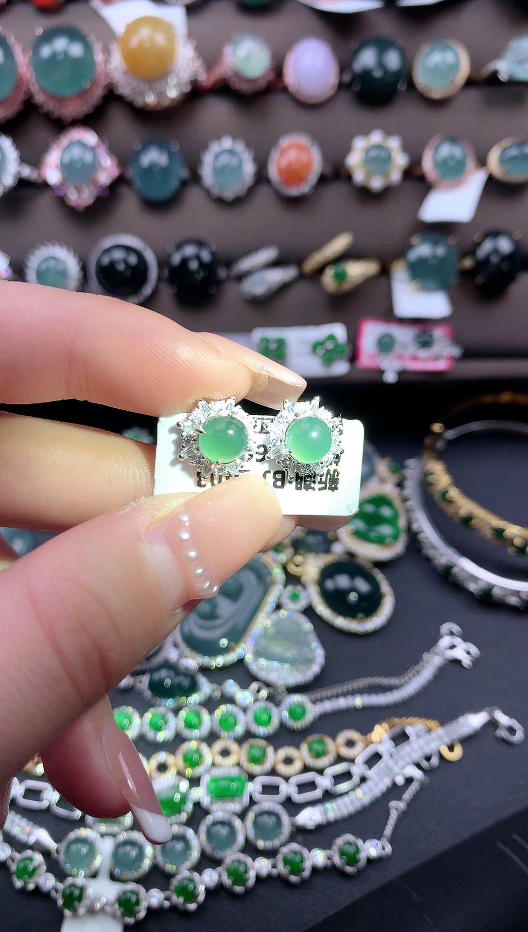 【闪购商品】翡翠戒指银S925镶嵌52141