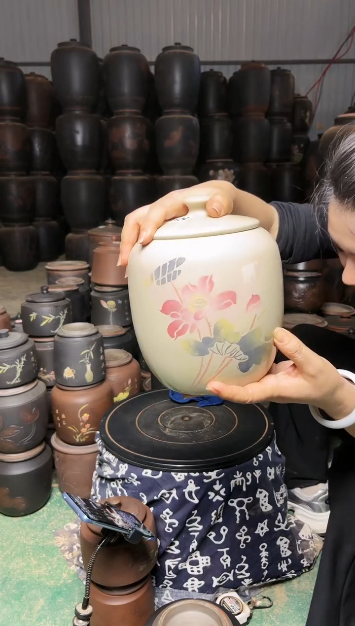 【闪购商品】壶瑕疵茶叶罐 白泥  568