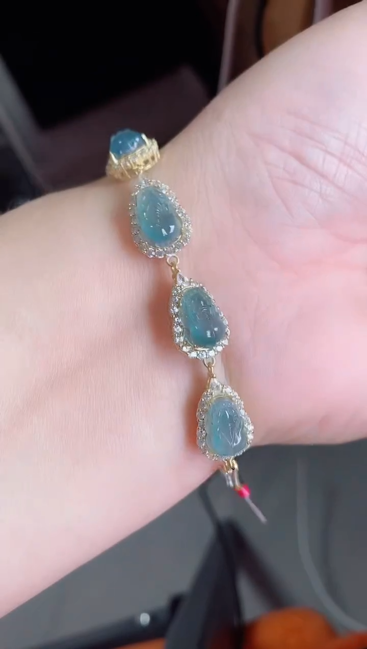 银S925镶嵌戒指翡翠1