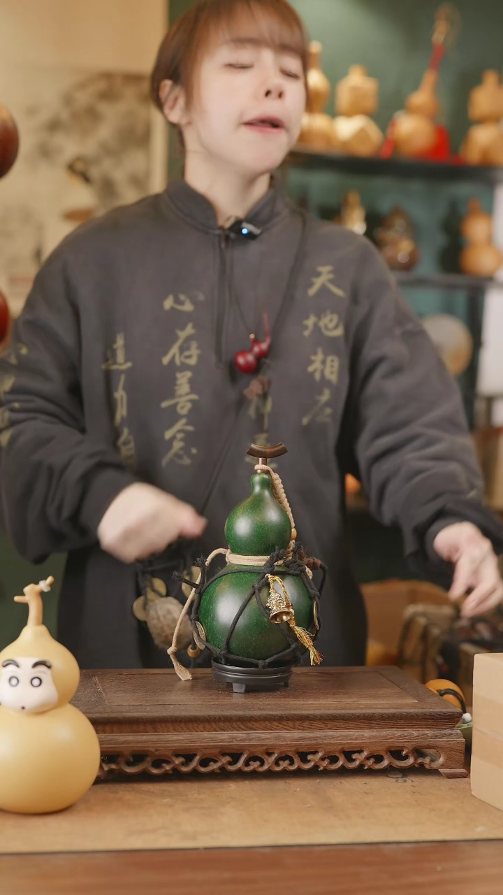 【闪购商品】82号精品天然大漆工艺防渗内胆酒葫芦~