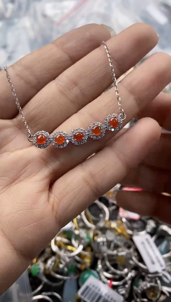 银S925镶嵌戒指翡翠888---10