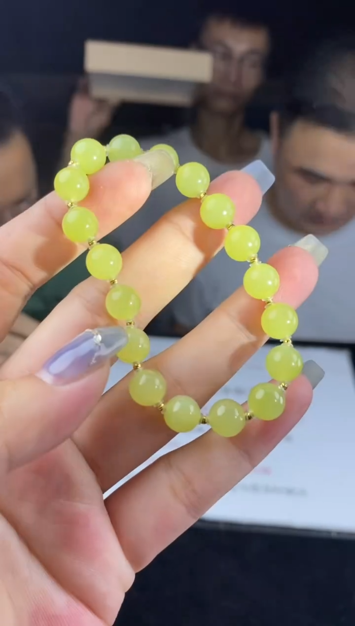 手串18K金镶嵌和田玉多样性-手串-S3611