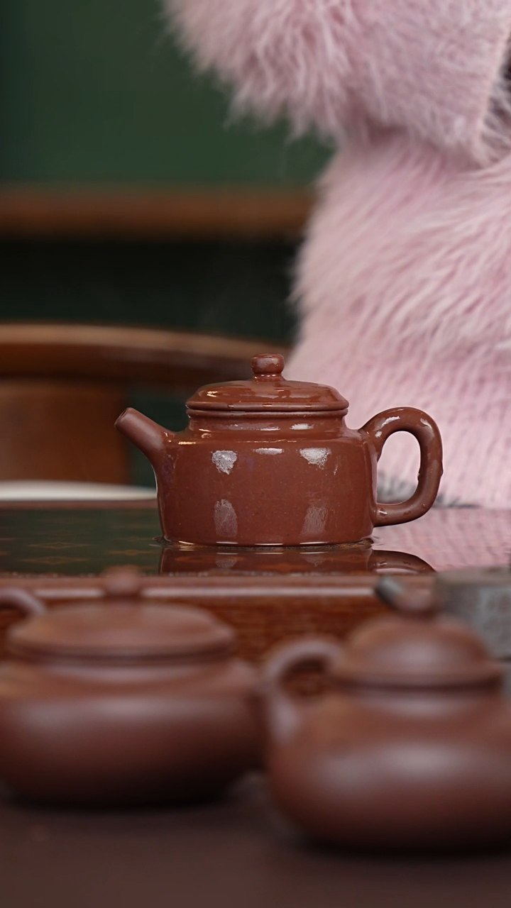 茶壶紫砂手磨四号井底槽青德中