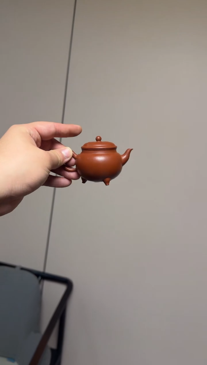 茶壶紫砂无*意三足大彬如意85CC