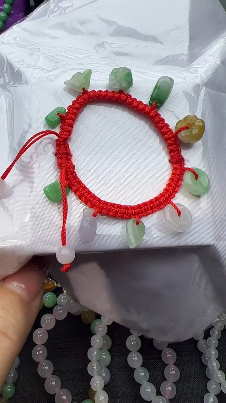 未镶嵌手绳翡翠小孩手串