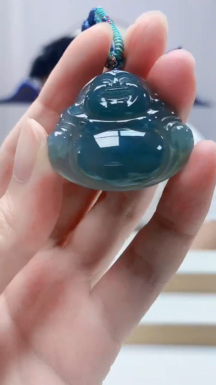 未镶嵌定制翡翠5028zm-毛货挂件70佛公