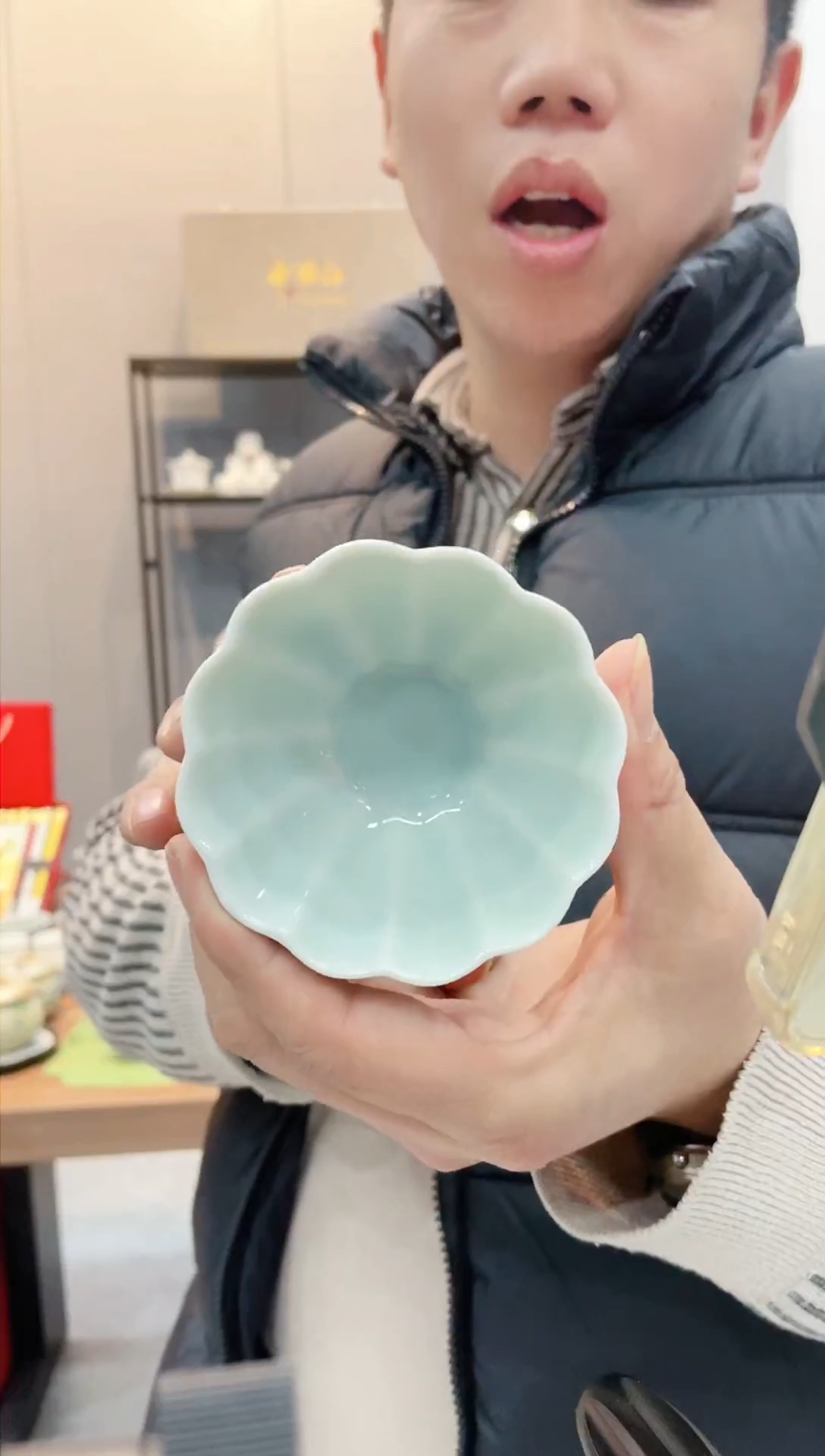 【闪购商品】【瓷心匠物】直播间福利专款青瓷花口杯