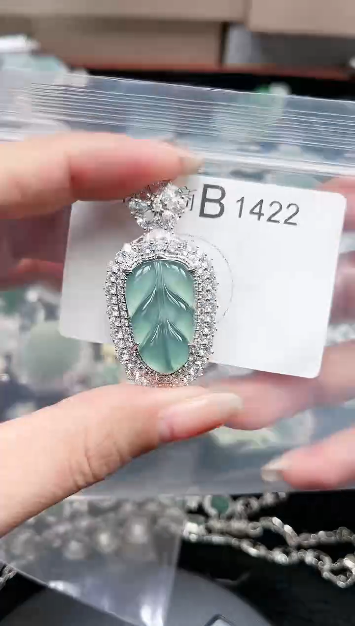 【闪购商品】翡翠颈饰未镶嵌1422赠皮绳