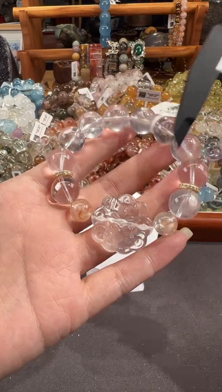 【闪购商品】水晶手链合金定制款  蜜