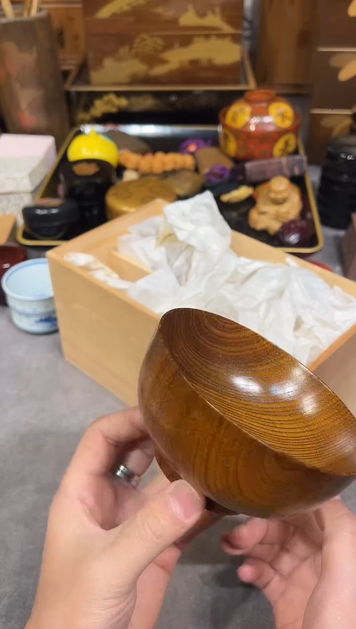 木碗 五只 大漆漆器大漆漆器