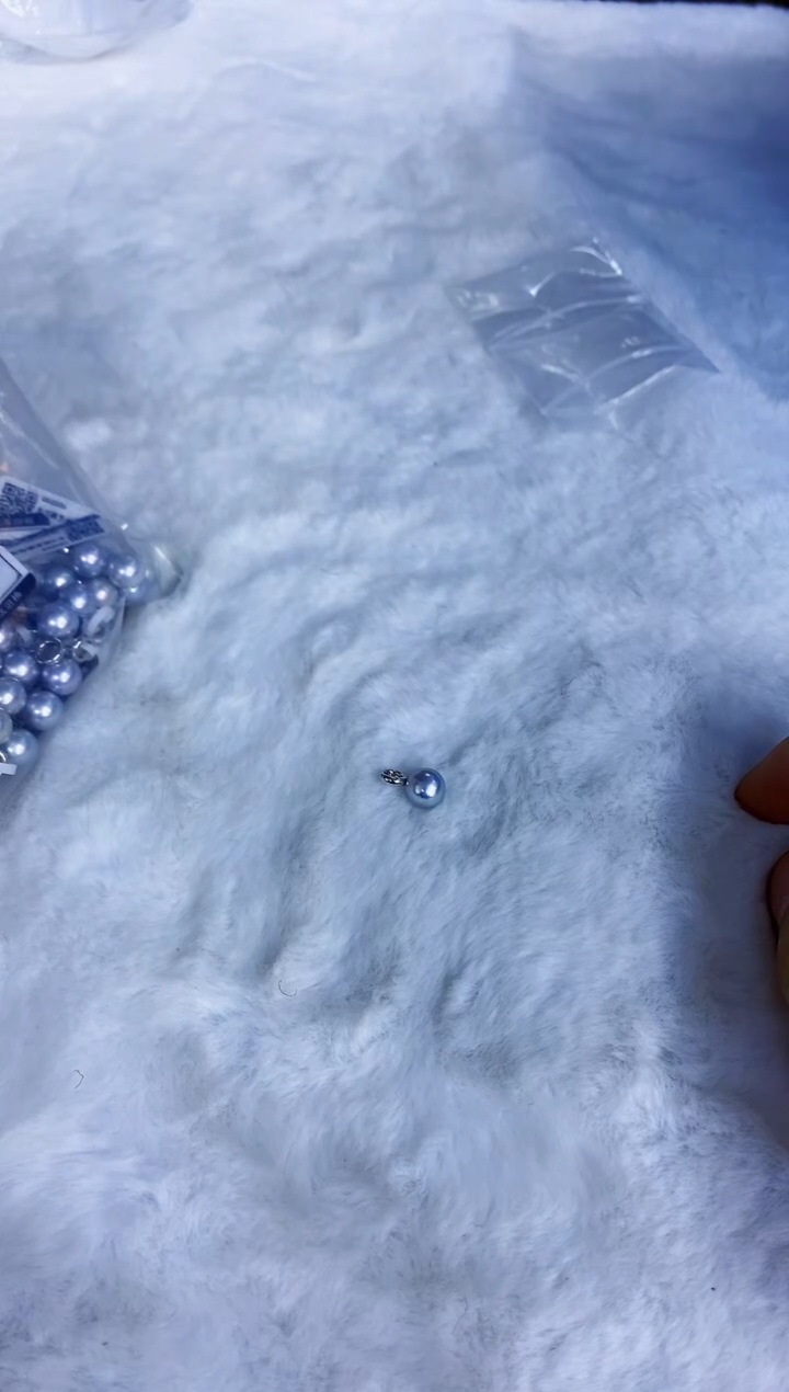 18K金镶嵌海水珍珠饰品8-9真多麻色泡泡吊坠