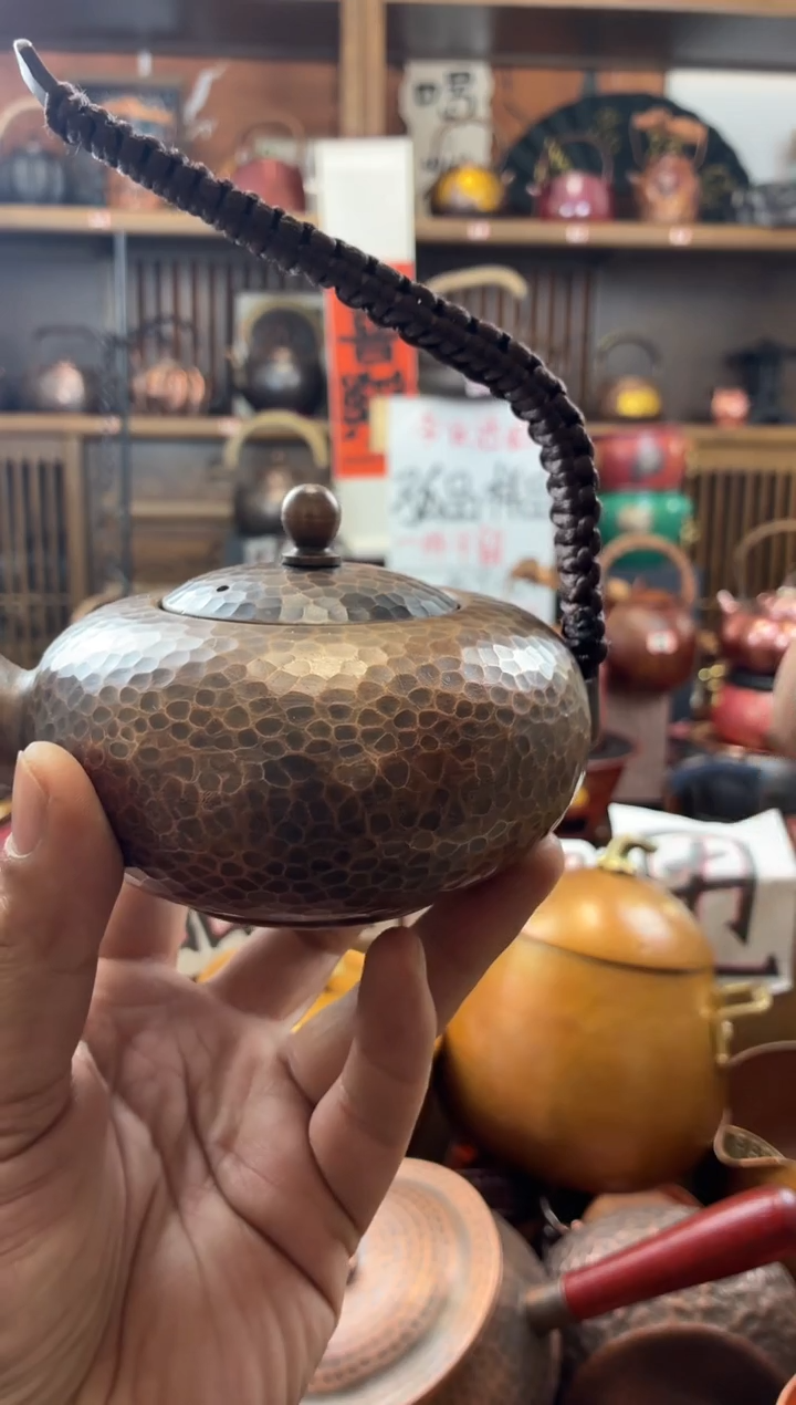 400毫升飞天老铜壶纯紫铜加厚 高端清仓