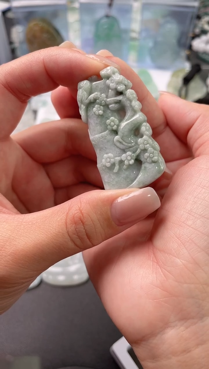 吊坠(不含链)未镶嵌翡翠多样性发其一