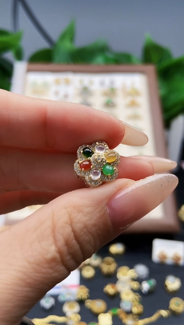 颈饰银S925镶嵌翡翠12