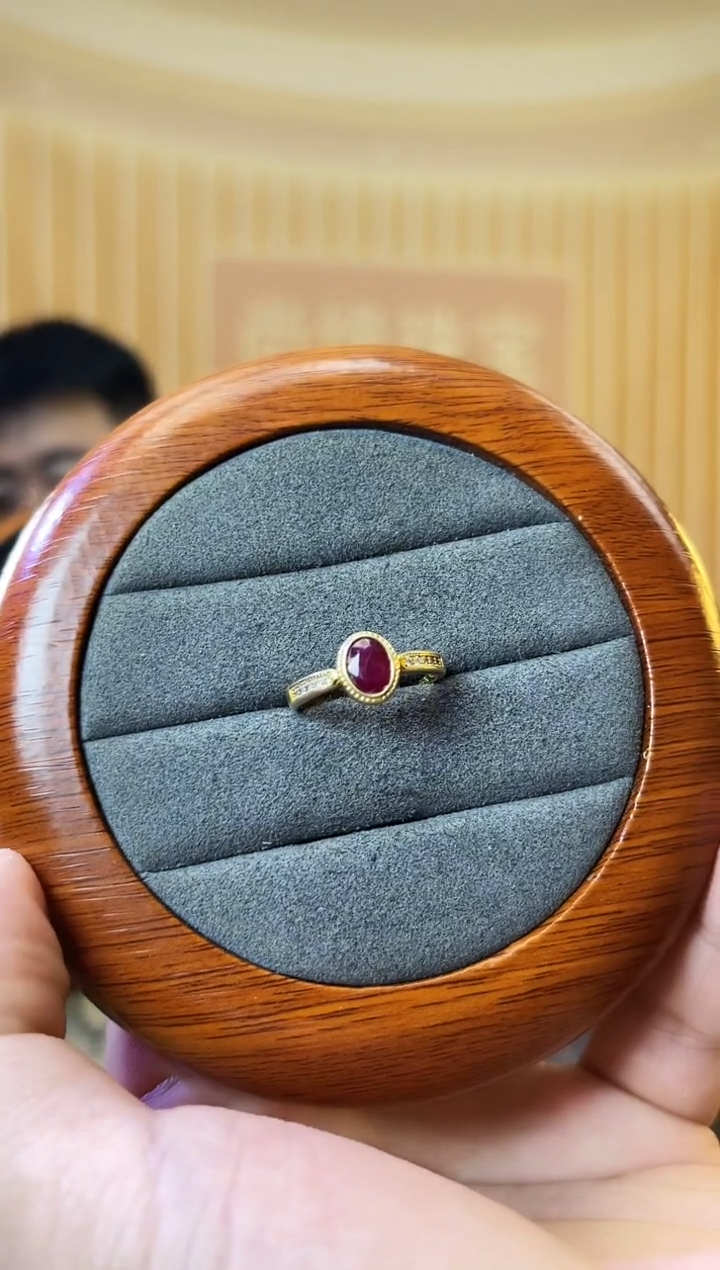 【闪购商品】红宝石戒指银S925镶嵌红宝石
