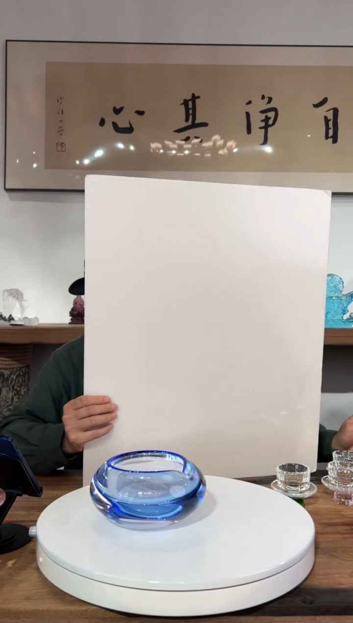 【闪购商品】摆件AJ01007蓝色小烟灰缸