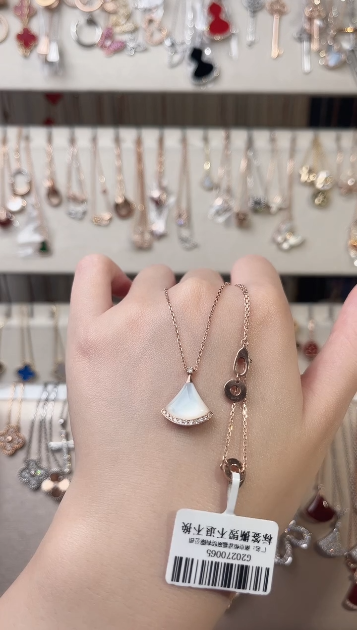 【闪购商品】贝壳（贝母）套链18K金镶嵌18K金镶嵌 K玫 