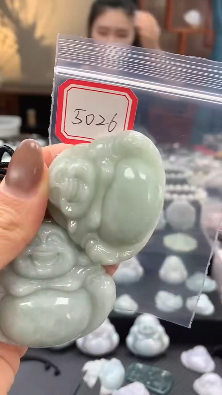 颈饰未镶嵌翡翠佛公5026 多样性发一件
