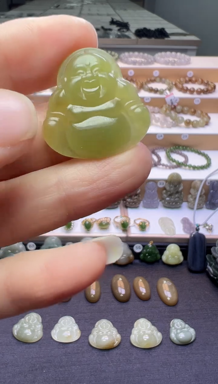 颈饰未镶嵌和田玉225号链接微包容约卡25*25*4