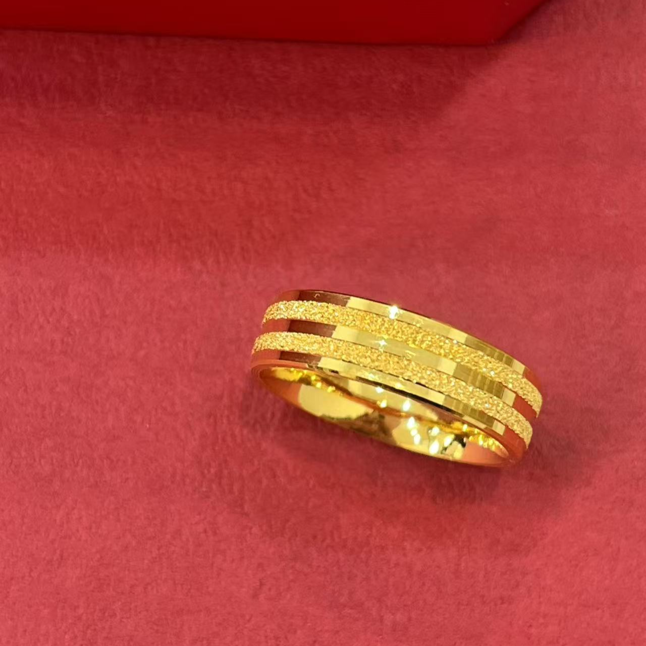 美开乐足金戒指定制款