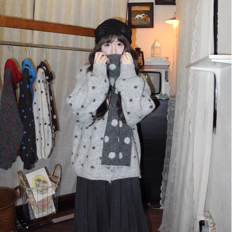 《套装》针织秋冬款常规宽松型毛衣针织衫休闲风