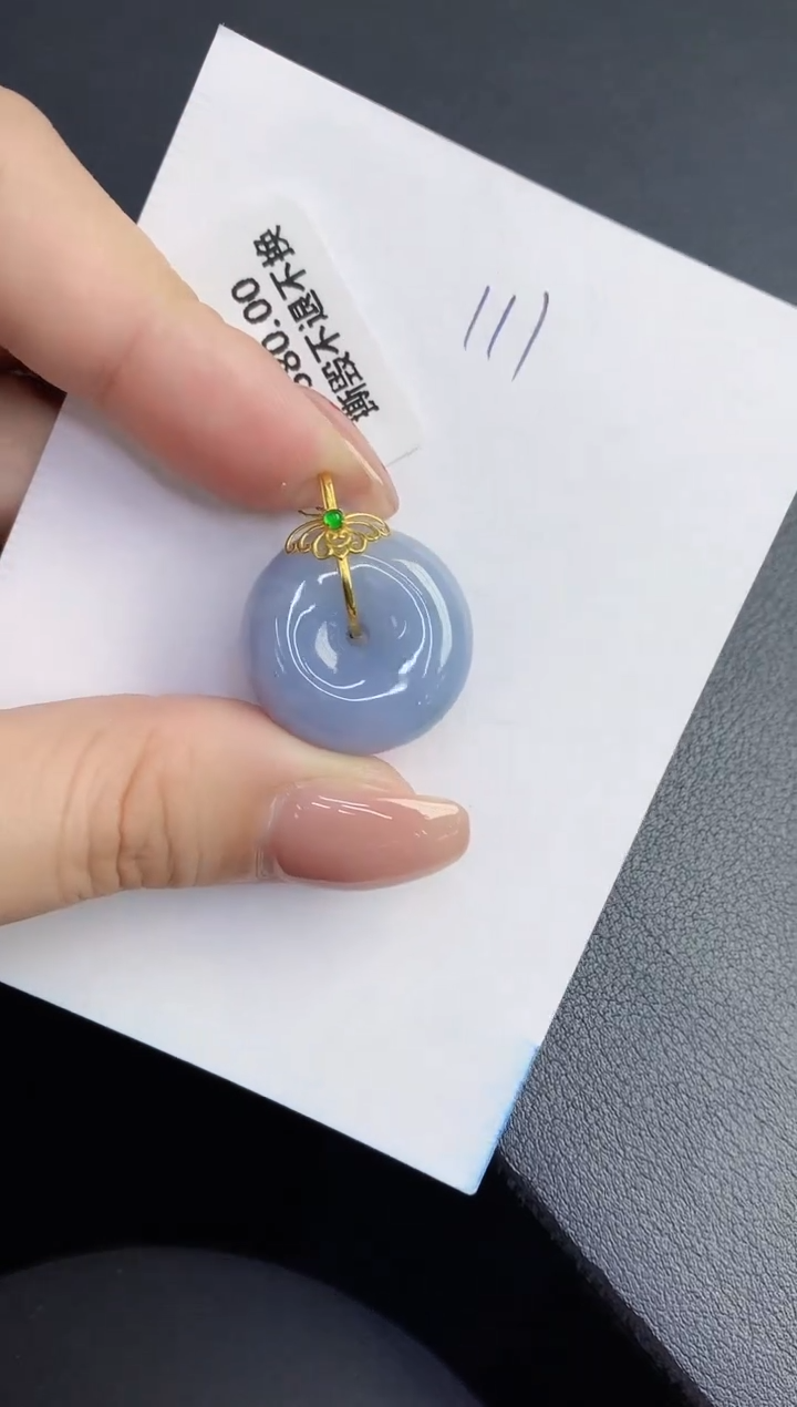【闪购商品】翡翠颈饰18K金镶嵌00000000000