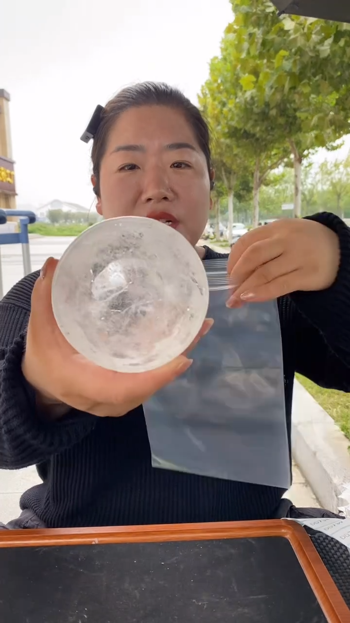 未镶嵌珠宝半成品水晶白水晶碗D726