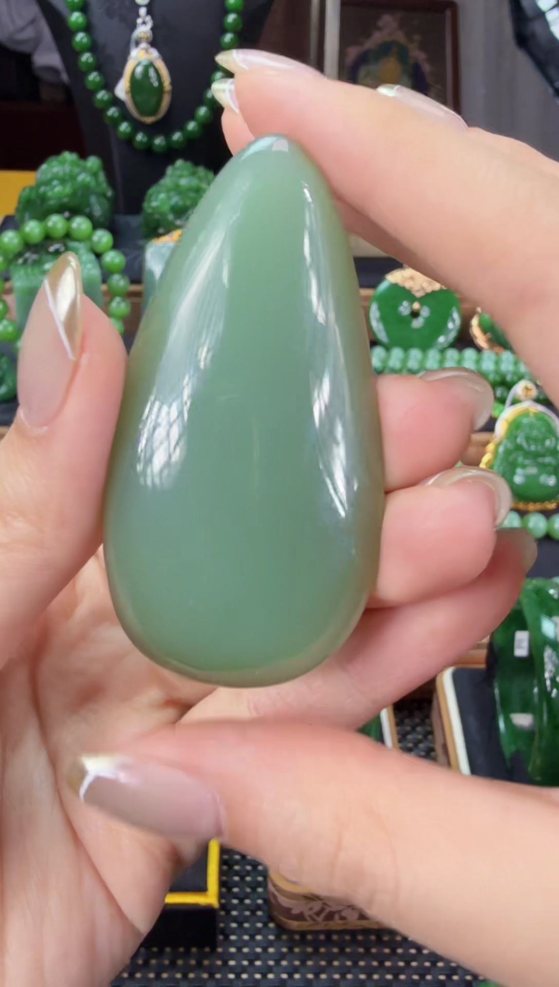 【闪购商品】和田玉（碧玉）吊坠(不含链)未镶嵌