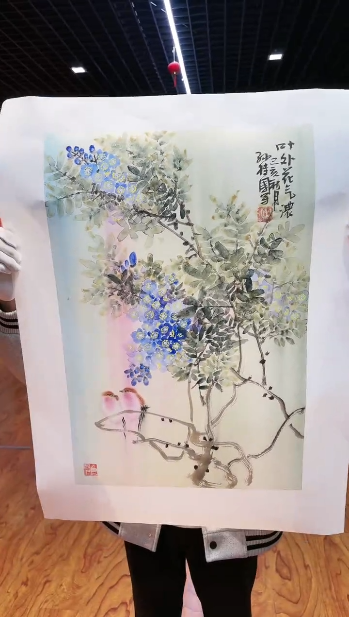 【闪购商品】国画孙桂国老师字画，带亲笔合影证书17-6