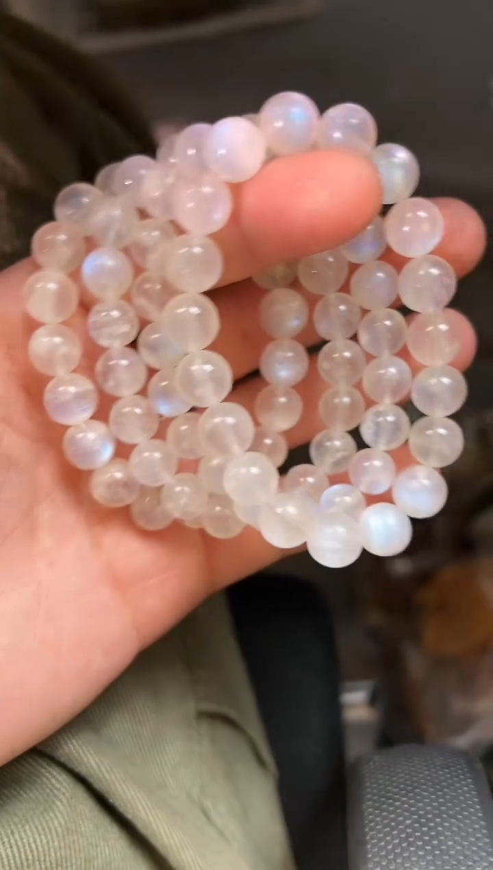 【闪购商品】月光石手链未镶嵌10mm＋蓝月光手串（多样性发其一）