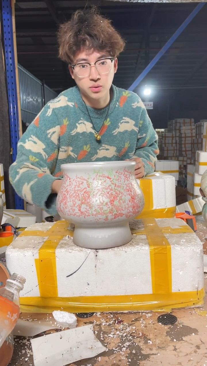 紫砂花盆宜兴紫砂粗陶花盆18-20