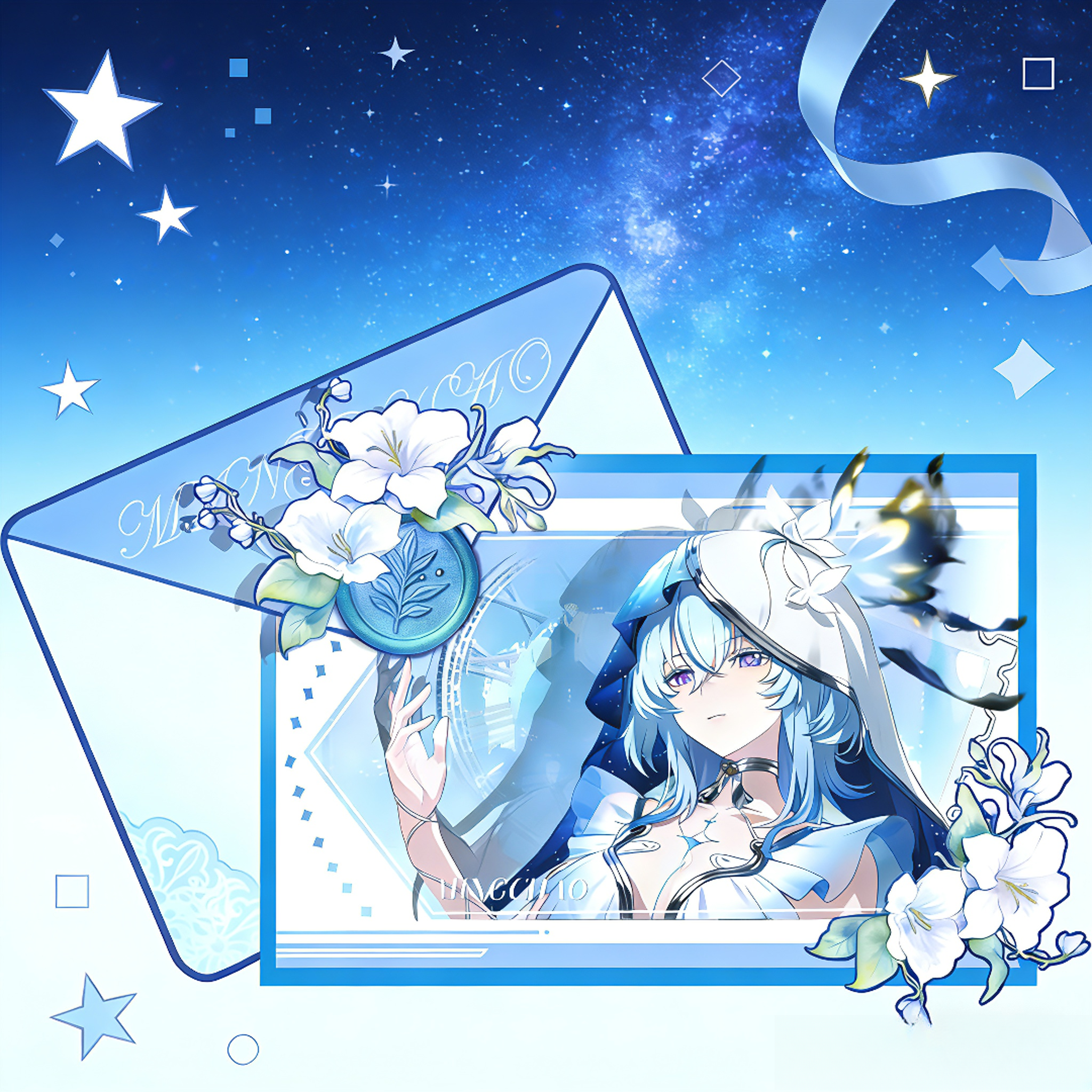 【鸣.潮情书收藏卡】周边同人4K超清柯式内印亚克力摆件