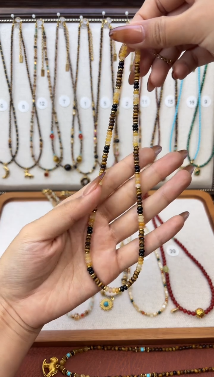 项链钛钢石英质玉王一博55厘米