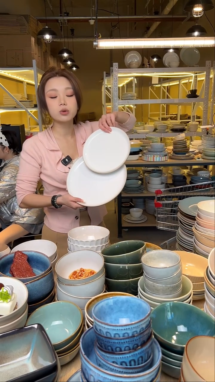 瓷83【瑕疵】外贸尾货窑变釉下彩