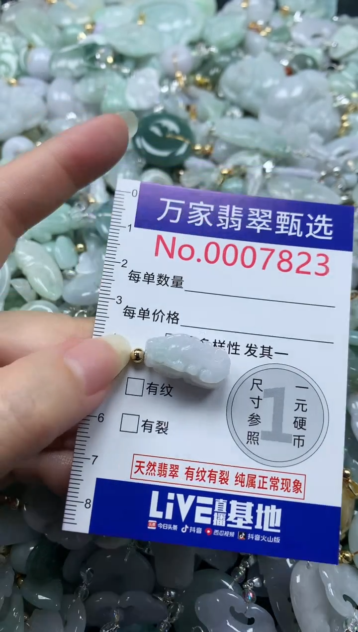 吊坠(不含链)未镶嵌翡翠7823