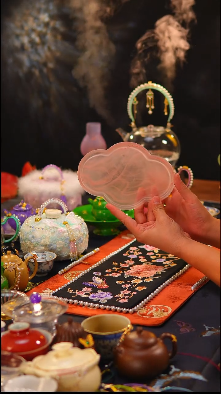 095粉色海棠壶承