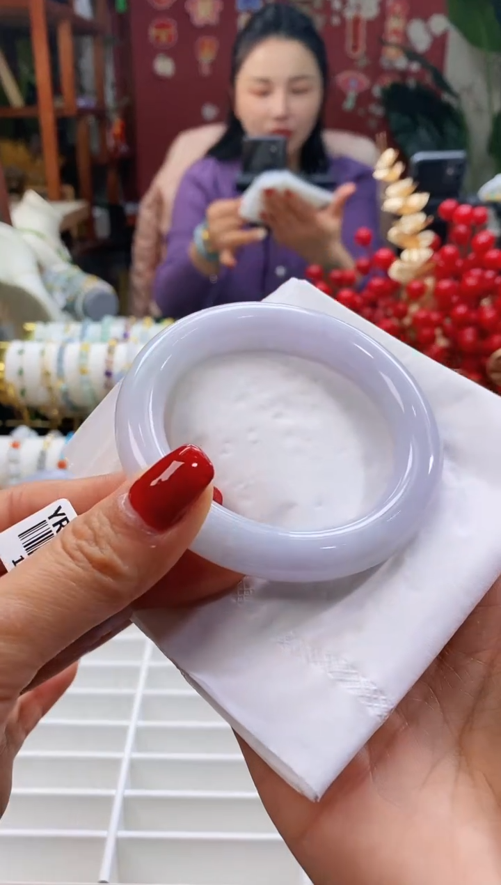 【闪购商品】翡翠手镯未镶嵌33春彩54-56/11.2*10.6