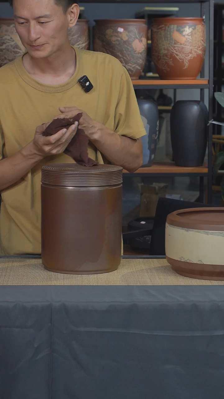  云水山涧建水紫陶微瑕柴烧7饼 013