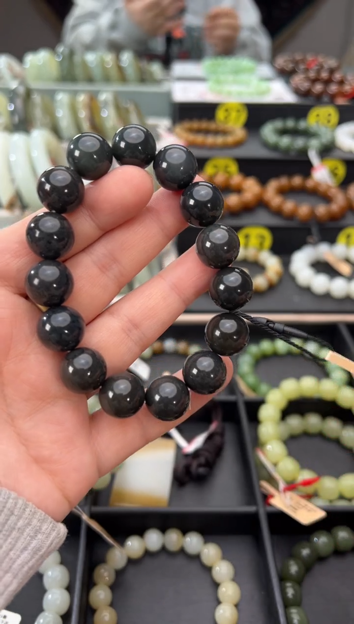 未镶嵌手串和田玉李保国矿手串卡14