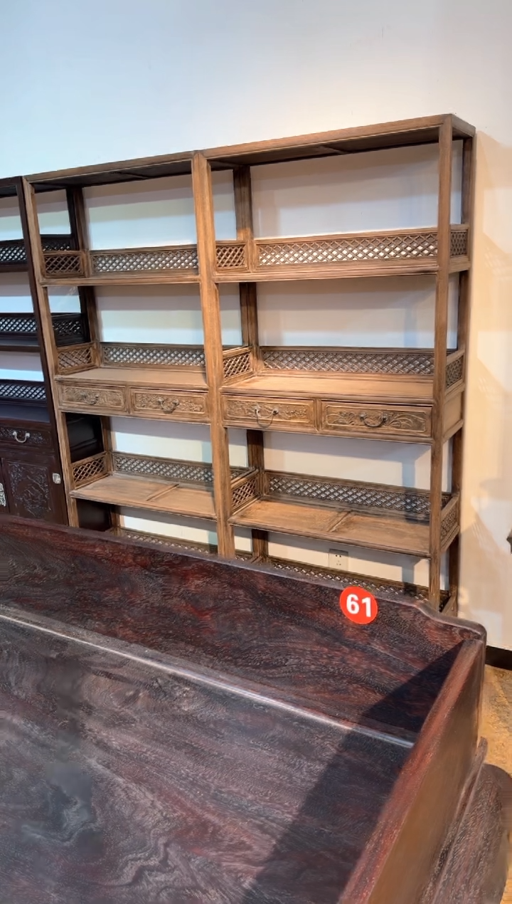 【闪购商品】木花梨木   一对书架  工艺品