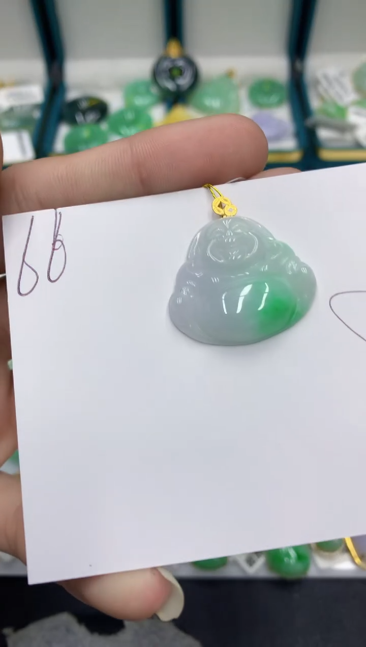 【闪购商品】翡翠颈饰18K金镶嵌翡翠