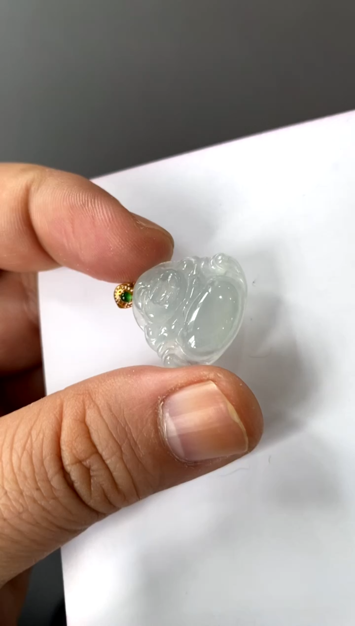 【闪购商品】翡翠颈饰18K金镶嵌买断价