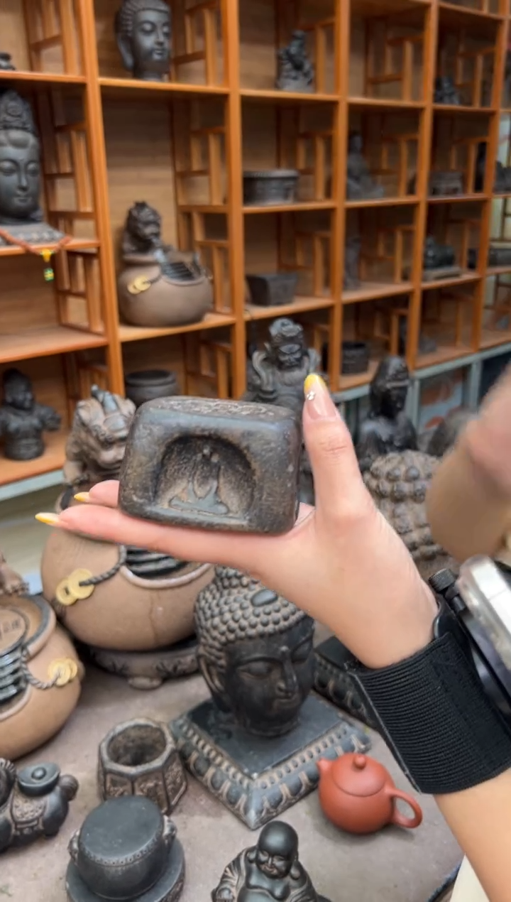 陶土莲蓬实心底座