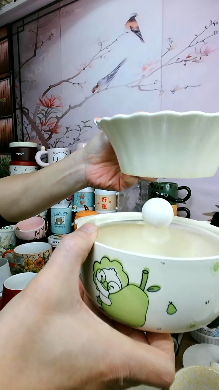 陶L***乐泡面碗+甜甜圈双耳碗