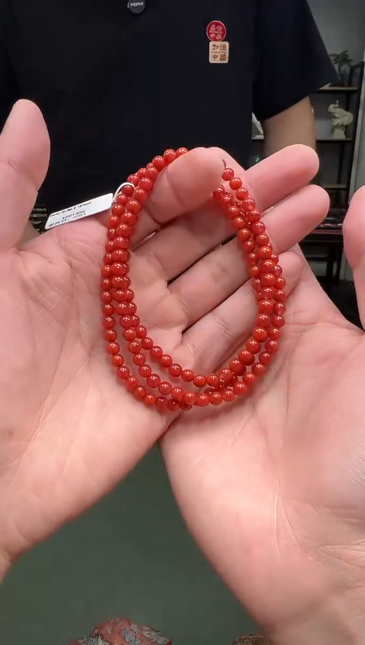 【闪购商品】南红玛瑙手链未镶嵌天然南红5mm/yz01456多样性发货