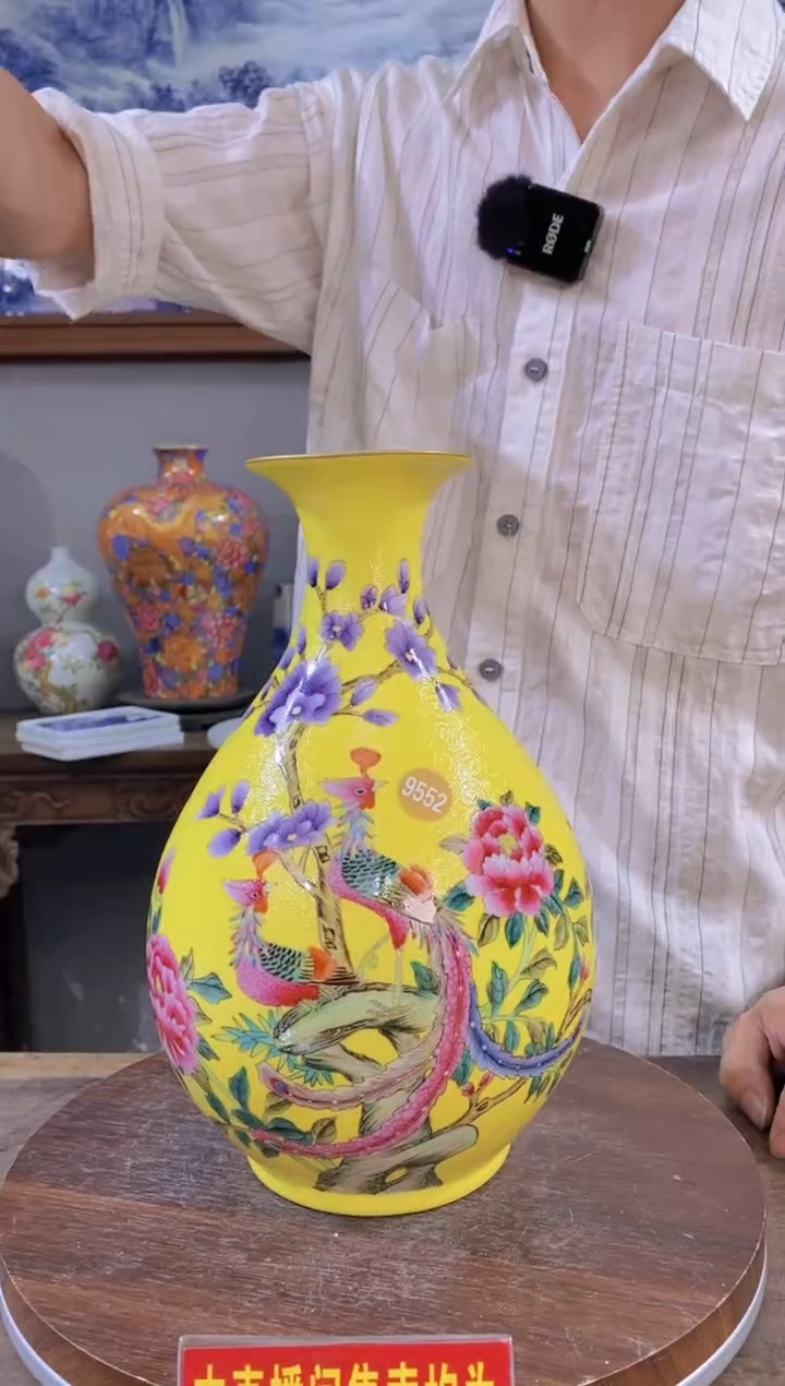 吴义松陶瓷联盟手绘陶瓷编码：9552