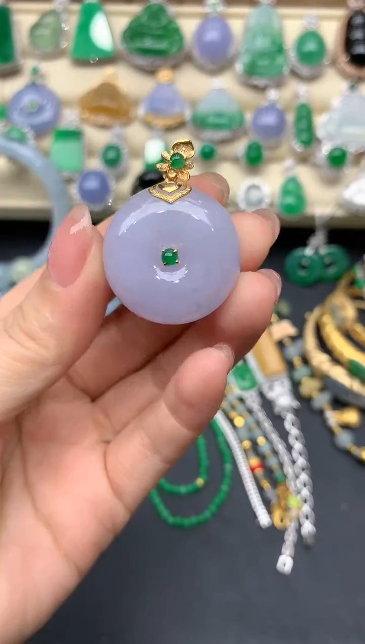 【闪购商品】翡翠颈饰18K金镶嵌202-中国好珍宝