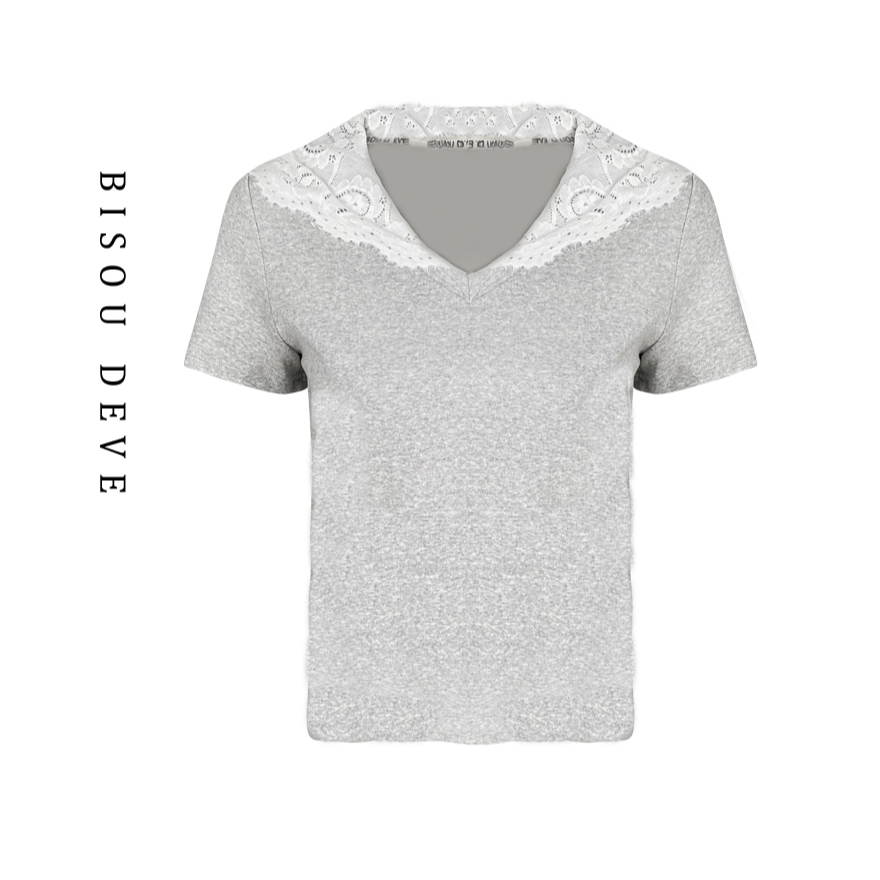 【总部专属】蕾丝花语连帽T恤MA07018477